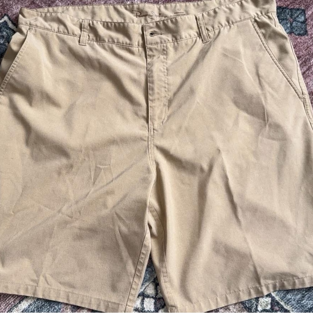 Panama Jack Men's Khaki Flat Front Shorts